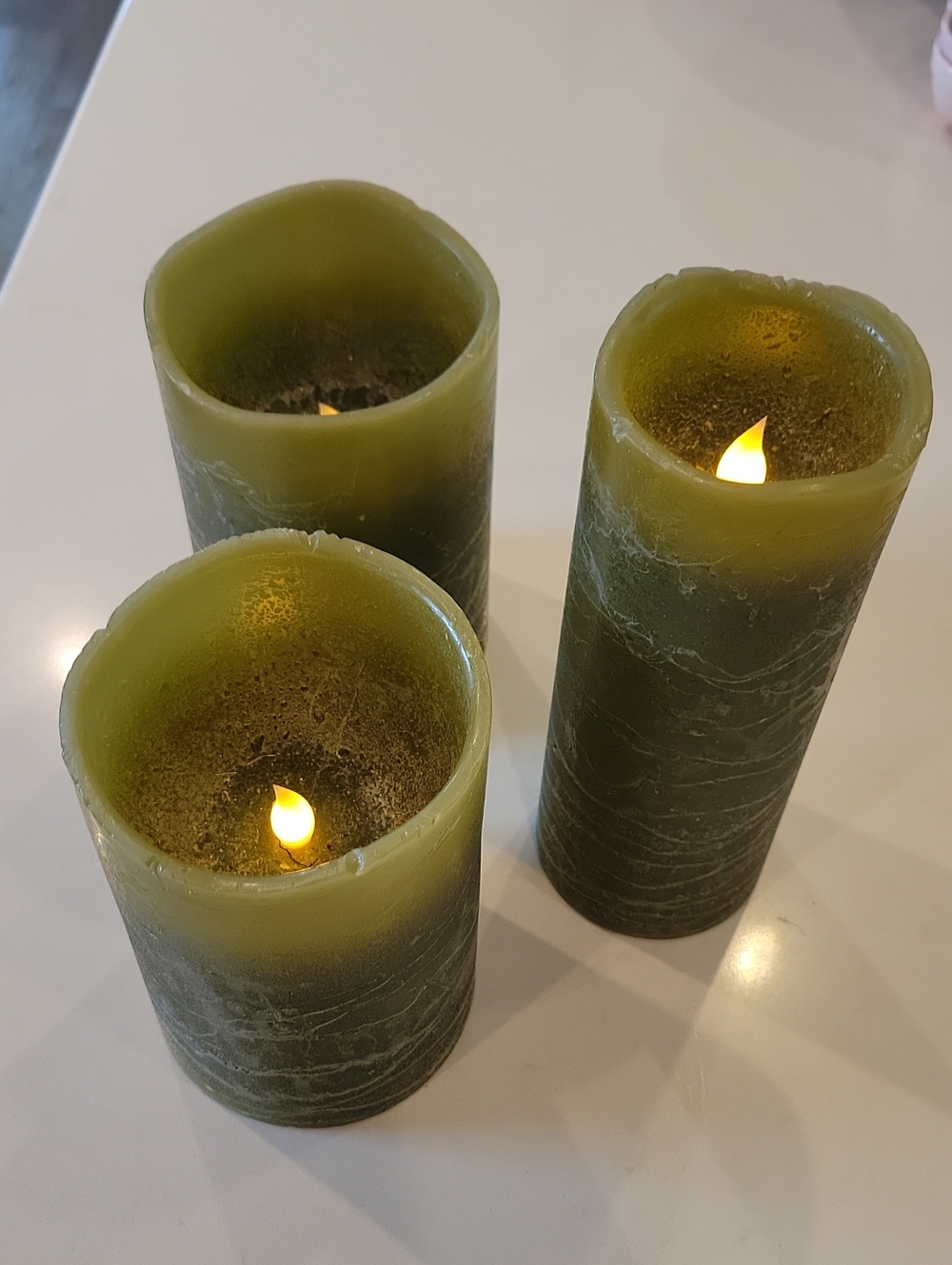 Khaki Green Brown Candle Bundle